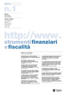 Strumenti finanziari e fiscalita’ 