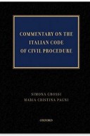 Commentary on the Italian code of civil procedure
