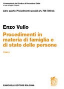 Procedimenti in materia di famiglia e di stato delle persone. Tomo I 