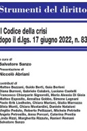 Il codice della crisi dopo il d.lgs. 17 giugno 2022 n. 83