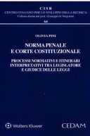 Norma penale e Corte costituzionale