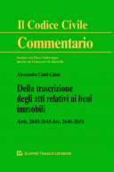 Della trascrizione degli atti relativi ai beni immobili