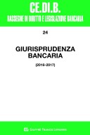 Giurisprudenza bancaria 2016-2017