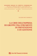 Crisi dell'impresa di gruppo tra strumenti di prevenzione e gestione