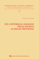 Sul controllo analogo nelle societa' in house providing