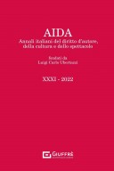 AIDA 2022 Annali italiani del diritto d'autore, della cultura e dello spettacolo 