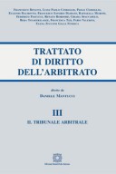 Il tribunale arbitrale - Trattato di Diritto dell’arbitrato - Vol. III