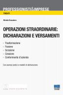 Operazioni straordinarie: dichiarazioni e versamenti